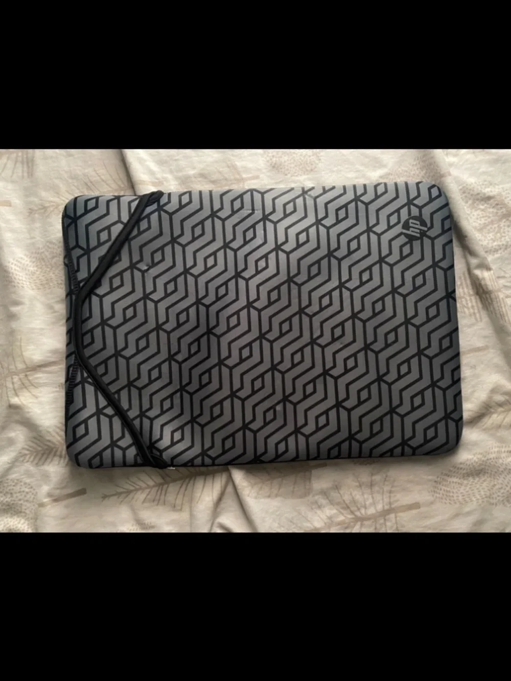 Gray Geometric Laptop Sleeve - Men Bags